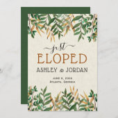 Just Eloped Wedding Ankündigung (Vorne/Hinten)