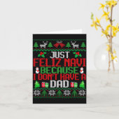 Just Feliz Navi Because I Don't Have A Dad Ugly Ch Karte (Gelbe Blume)