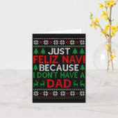 Just Feliz Navi Because I Don't Have A Dad Ugly Xm Karte (Gelbe Blume)