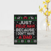 Just Feliz Navi Because I Don't Have A Dad Ugly Xm Karte (Gelbe Blume)