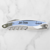 Just Fishin' Boat on Lake Illustration Kellnermesser (Rückseite)