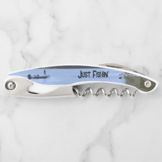 Just Fishin' Boat on Lake Illustration Kellnermesser