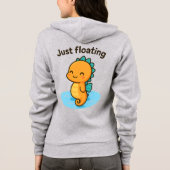 Just Floating - Niedliches Seepferd Hoodie (Rückseite)
