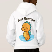 Just Floating - Niedliches Seepferd Hoodie (Rückseite)