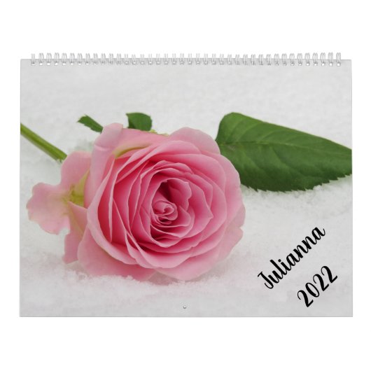 Just Flowers Personalized Name & Year Calendar Kalender (Titelbild)