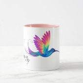 Just Fly - Vibrant Rainbow Hummingbird Art for Fre Tasse (Zentrum)