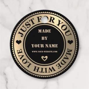 Just for you made with Liebe Heart Web Vielen Dank Geschenkanhänger