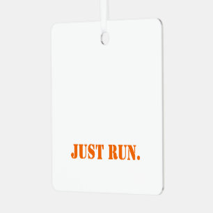 JUST FÜHREN sportlichen Karo Muster Orange Track F Ornament Aus Metall