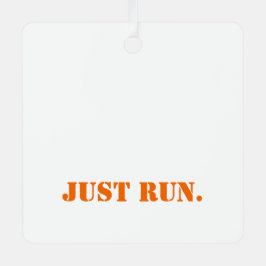 JUST FÜHREN sportlichen Karo Muster Orange Track F Ornament Aus Metall