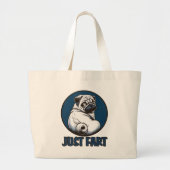 Just Furz Doggie Jumbo Stoffbeutel (Vorne)