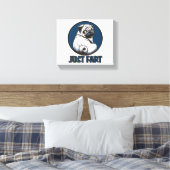 Just Furz Doggie Leinwanddruck (Insitu (Schlafzimmer))
