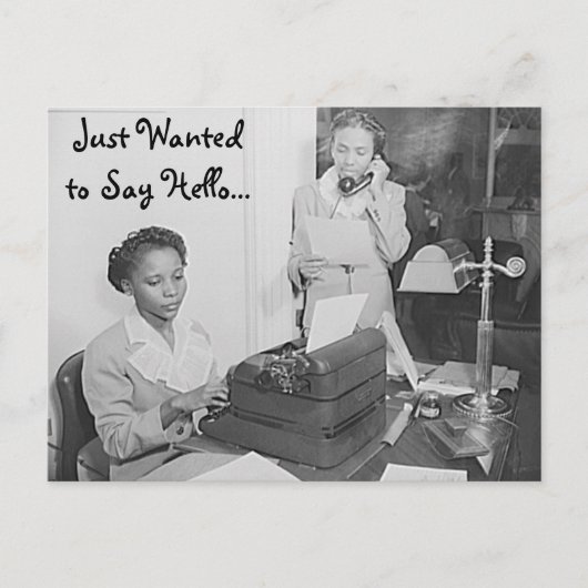 Just Gewollt, um zu sagen Hallo Postcard Postkarte (Vorderseite)