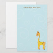 Just Giraffe Briefpapier (Vorne/Hinten)
