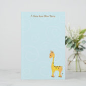Just Giraffe Briefpapier (Stehend Vorderseite)