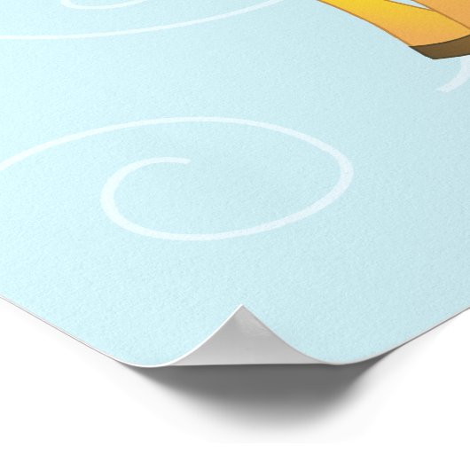 Just Giraffe Poster (Ecke)