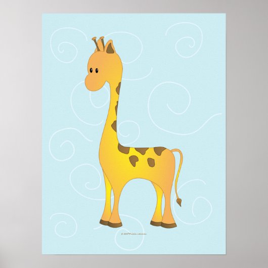 Just Giraffe Poster (Vorne)