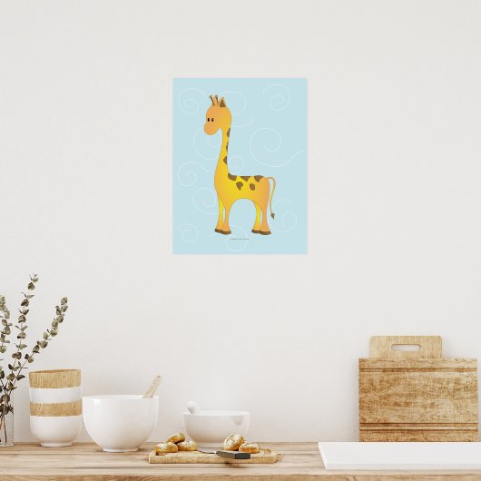 Just Giraffe Poster (Küche)