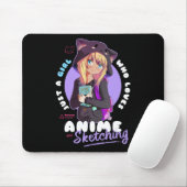 Just Girl Lieben Anime Sketching Ramen Manga Otaku Mousepad (Mit Mouse)