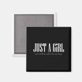 Just Girl Who Hates Valentines Day Single  Magnet (Vorderseite/Rückseite)