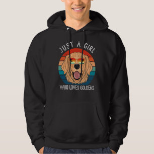 Just Girl Who Lieben Golden Retriever Ich Liebe me Hoodie