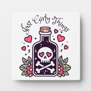 Just Girones Sachen Giison Bottle Funny Halloween Fotoplatte
