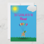 Just going with the Float Invitation Einladung (Vorderseite)