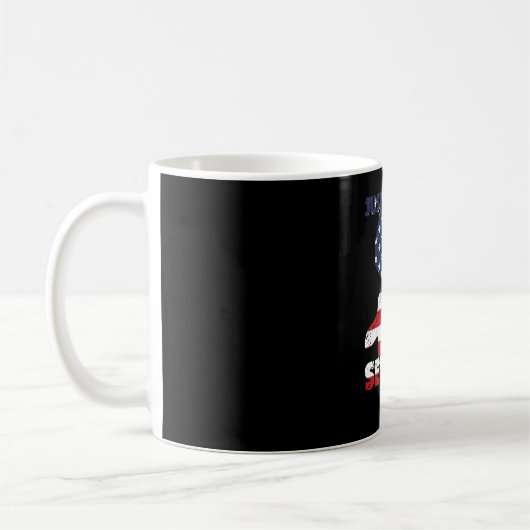 Just Gonna Send It America Flag Snowmobile Kaffeetasse (Links)