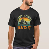 Just Gonna Send It Snowmobile Snowmobiling T-Shirt (Vorderseite)
