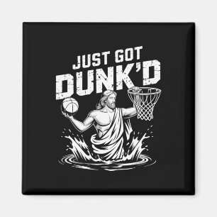 Just Got Dunk'd Jesus Sketll Taufe Christliche Pti Magnet