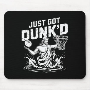 Just Got Dunk'd Jesus Sketll Taufe Christliche Pti Mousepad