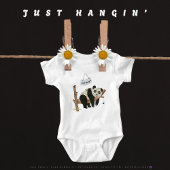 Just Hangin' Baby Bodysuit by Adiela Akoo Baby Strampler