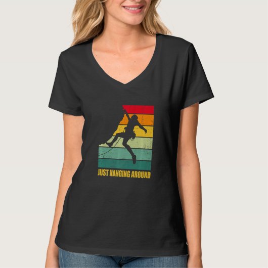 Just Hanging Around Graphic Bouldering Boulder Cli T-Shirt (Vorderseite)