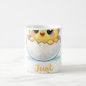 Just Hatched Cute Baby throw pillow Kaffeetasse (Mittel)