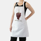 Just Have Fun" Grape Apron – Fun Kitchen or Wine Schürze (InSitu)