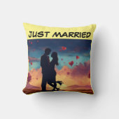 JUST HEIRATET KISSEN (Vorderseite)