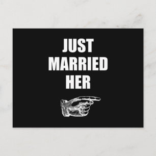 Just heiratet sie ankündigungspostkarte