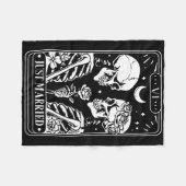 Just heiratete die Liebhaber Skeleton Paar Match H Fleecedecke (Vorderseite (Horizontal))