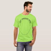 Just heiratete seine und ihre Unisex Lime Green T-Shirt (Vorne ganz)