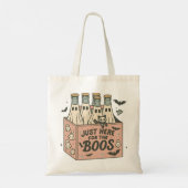 "Just here for Boos" Halloween Tragetasche (Rückseite)