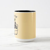 Just Here for Kickoff Zweifarbige Tasse (Mittel)