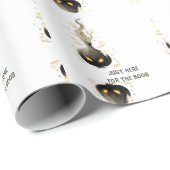 Just Here for the Boos. Haunted Black Onion Geschenkpapier (Rolleneckpunkt)