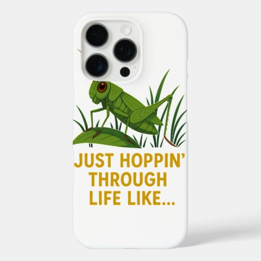 "Just Hoppin’ Funny Grasshopper Art" Case-Mate iPhone Hülle (Rückseite)