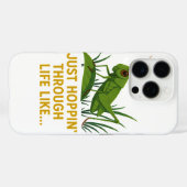 "Just Hoppin’ Funny Grasshopper Art" Case-Mate iPhone Hülle (Rückseite (Horizontal))