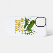 "Just Hoppin’ Funny Grasshopper Art" iPhone Hülle (Rückseite (Horizontal))
