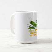 "Just Hoppin’ Funny Grasshopper Art" Kaffeetasse (Vorderseite Links)