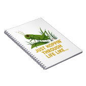 "Just Hoppin’ Funny Grasshopper Art" Notizblock (Rechte Seite)