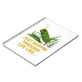 "Just Hoppin’ Funny Grasshopper Art" Notizblock (Linke Seite)