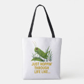 "Just Hoppin’ Funny Grasshopper Art" Tasche (Rückseite)