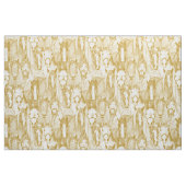just horses gold half pearl stoff (Fat Quarter (45,7 x 55,9 cm))