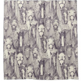 just horses mulberry pearl duschvorhang (Vorderseite)